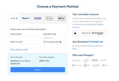 Upgrade Using Card