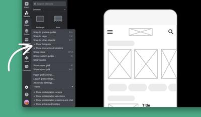 Access interaction options in the Workspace menu