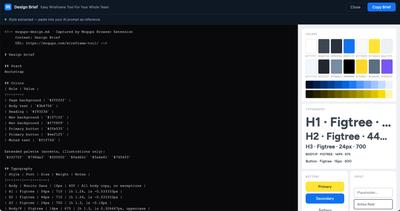 Generate a design brief to use when giving AI a prompt