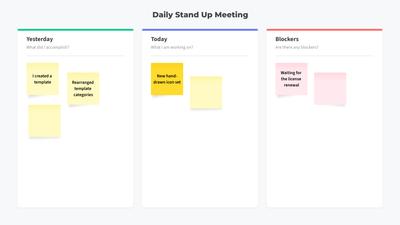 Daily Stand Up Meeting Template