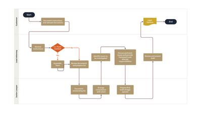 Legal Process Flowchart Template