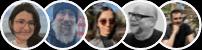 Photos of members of the Moqups team.