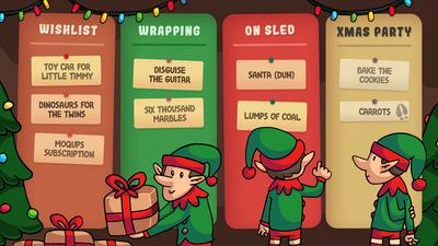 Santa's elves plan delivery logistic with a kanban board